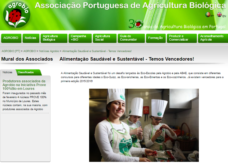 In AGROBIO – Associação Portuguesa de Agricultura Biológica.