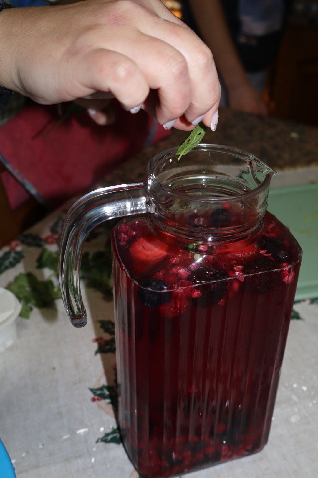 Bebida - Água aromatizada de frutos vermelhos